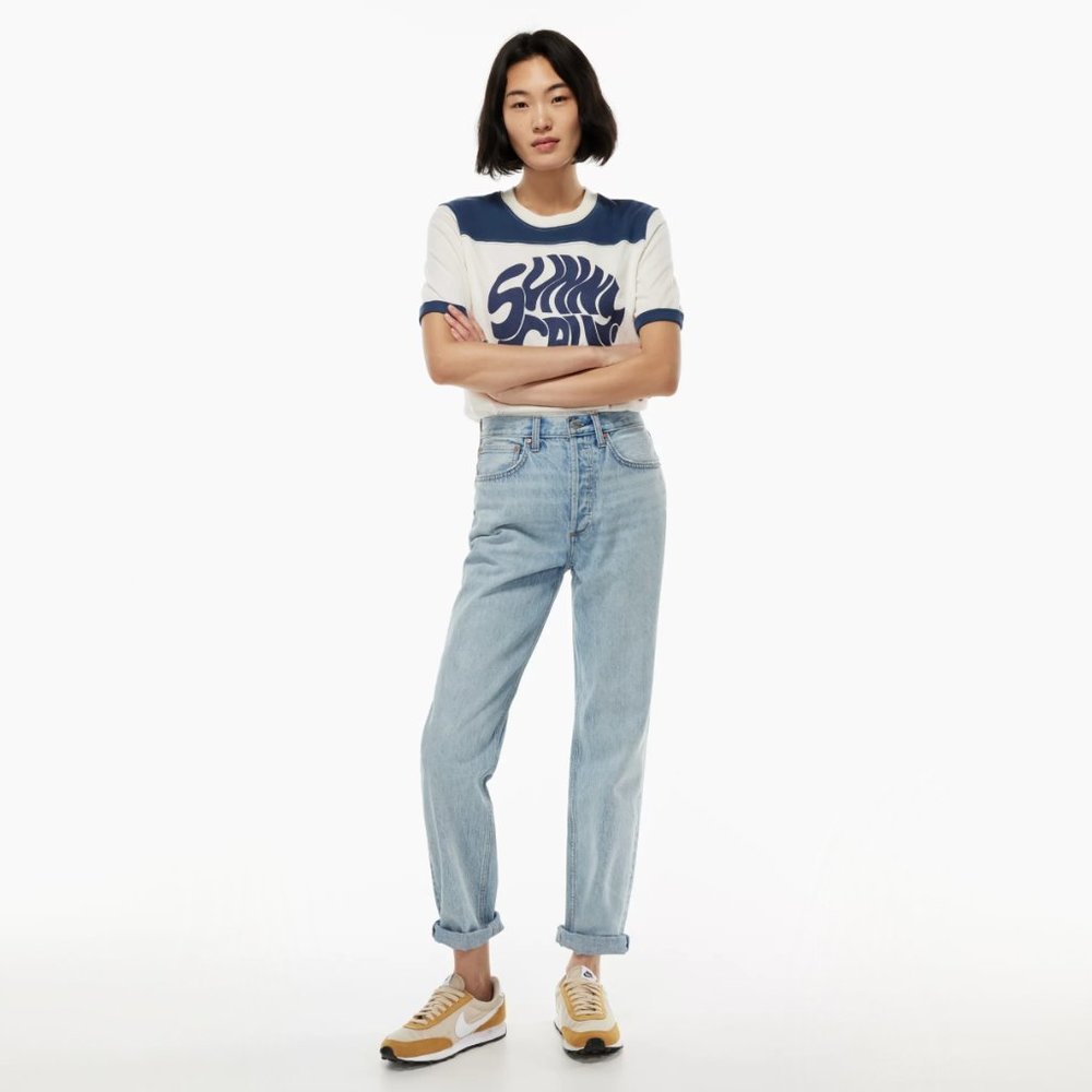 Aritzia Denim Forum - The Boyfriend High Rise Loose 30L - Size 23